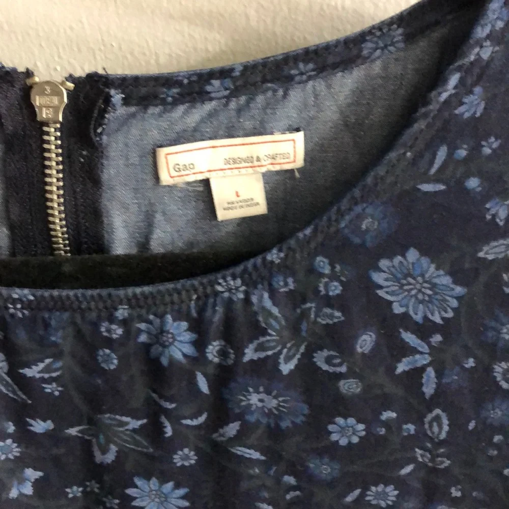 GAP DROP WAIST DENIM DRESS SIZE LARGE - Picture 4 of 4